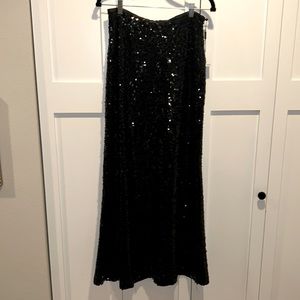 NWT Calvin Klein sz 6 Black sequin skirt